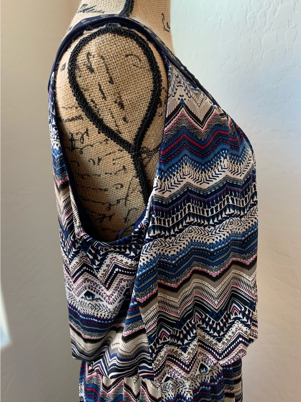 New R&M Richards Navy Women’s Dress Size 16W - Picture 9 of 13